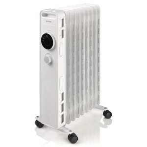 Масляный обогреватель Kumtel KUM-1225S, на 9 секций, White, 2000W