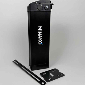 Аккумуляторная батарея для электровелосипеда Minako 60 вольт с планкой креплением, цвет чёрный