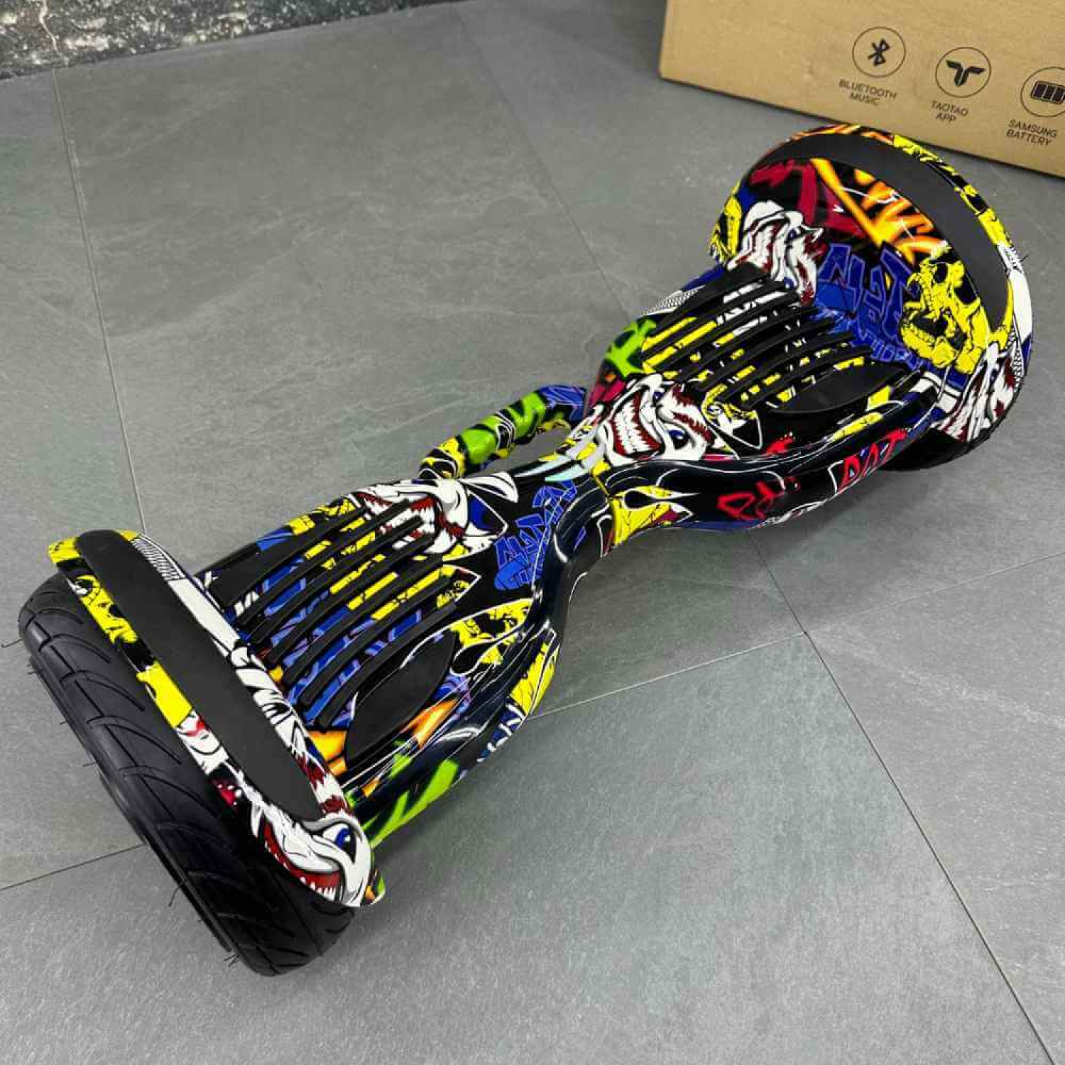 Гироборд Гироскутер МОДЕЛЬ 2024 SMART BALANCE U10 Turbo10.5 '' Желтый Графити, Фото 1