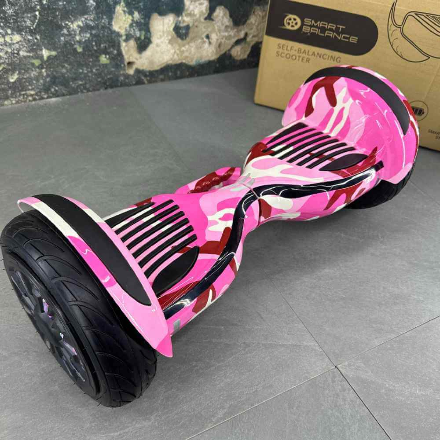 Гироборд Гироскутер МОДЕЛЬ 2024 SMART BALANCE U10 Turbo10.5 '' Розовый Камуфляж, Фото 2
