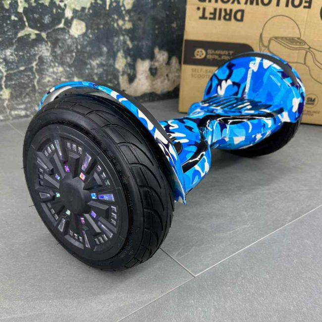 Гироборд Гироскутер МОДЕЛЬ 2025 SMART BALANCE U10 Turbo10.5 '' Голубой Камуфляж, Фото 2