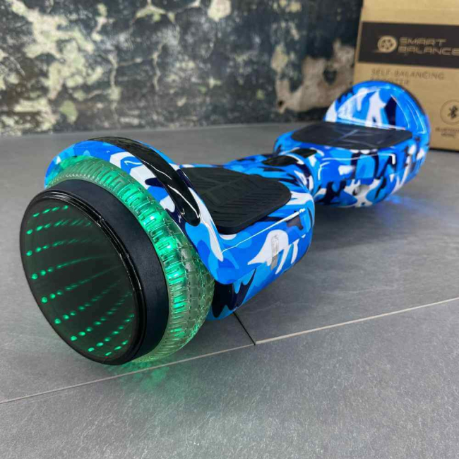 Гироборд Гироскутер SMART BALANCE U6 Infinity Max 6.5' Голубой Камуфляж НОВИНКА 2025, Фото 1