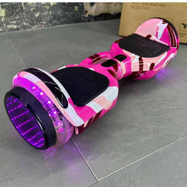 Гироборд Гироскутер SMART BALANCE U6 Infinity Max 6.5' Розовый Камуфляж НОВИНКА 2025, Фото 1