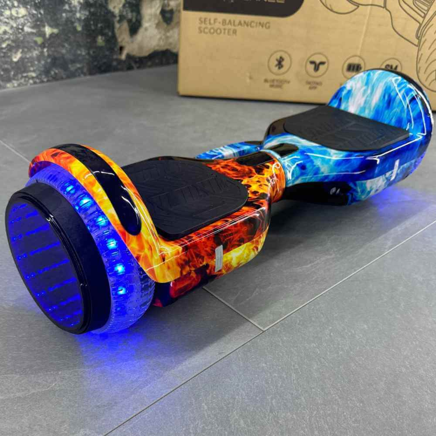 Гироборд Гироскутер SMART BALANCE U6 Infinity Max 6.5' Огонь и лёд НОВИНКА 2025, Фото 4