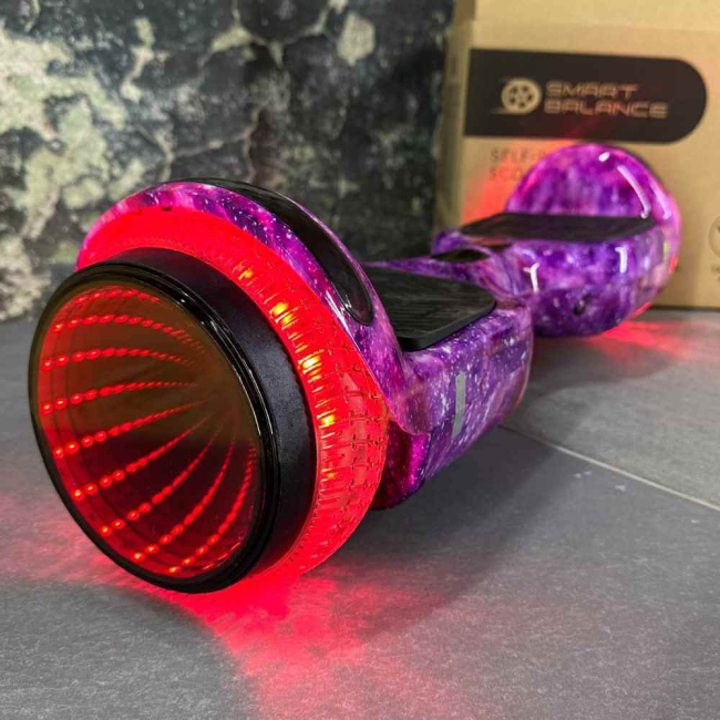 Гироборд Гироскутер НОВИНКА 2025 SMART BALANCE U6 Infinity Max 6.5' Фиолетовый Космос, Фото 1