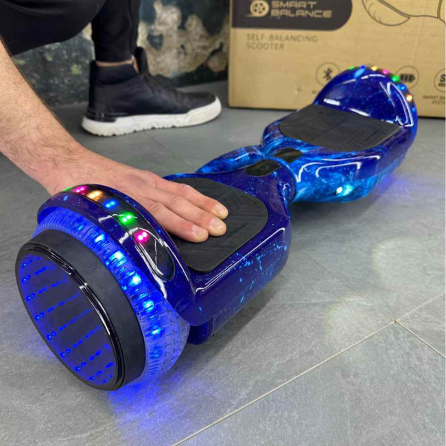 Гироборд Гироскутер SMART BALANCE U6 Infinity Max 6.5' Синий Космос НОВИНКА 2025, Фото 2