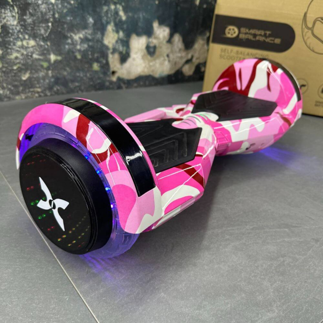 Гироборд Гироскутер SMART BALANCE U8 Infinity Max 8" Розовый камуфляж НОВИНКА 2024, Фото 7