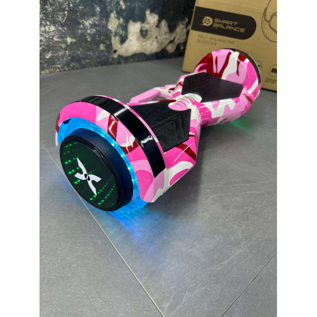 Гироборд Гироскутер SMART BALANCE U8 Infinity Max 8" Розовый камуфляж НОВИНКА 2024, Фото 1