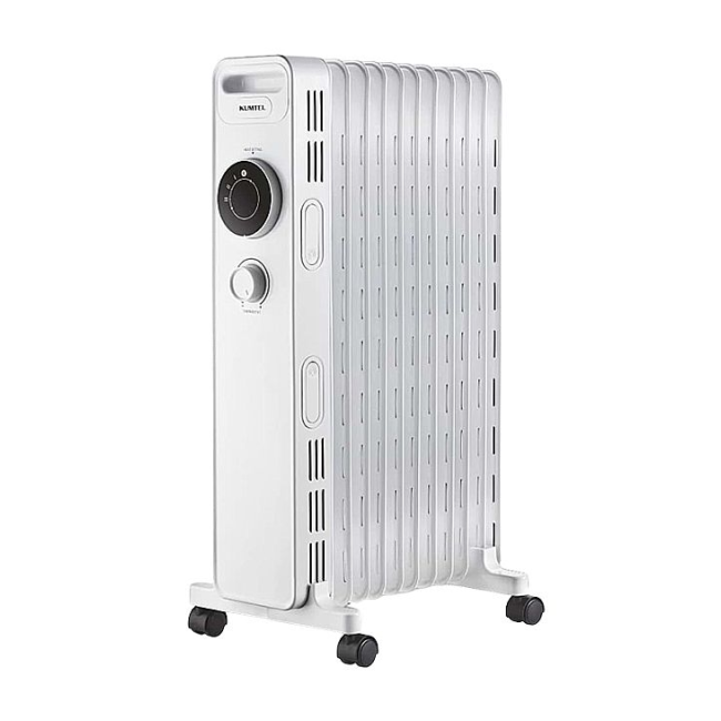 Масляный обогреватель LUXELL by Kumtel LUX-1225s, на 9 секций, White, 2000W, Фото 1