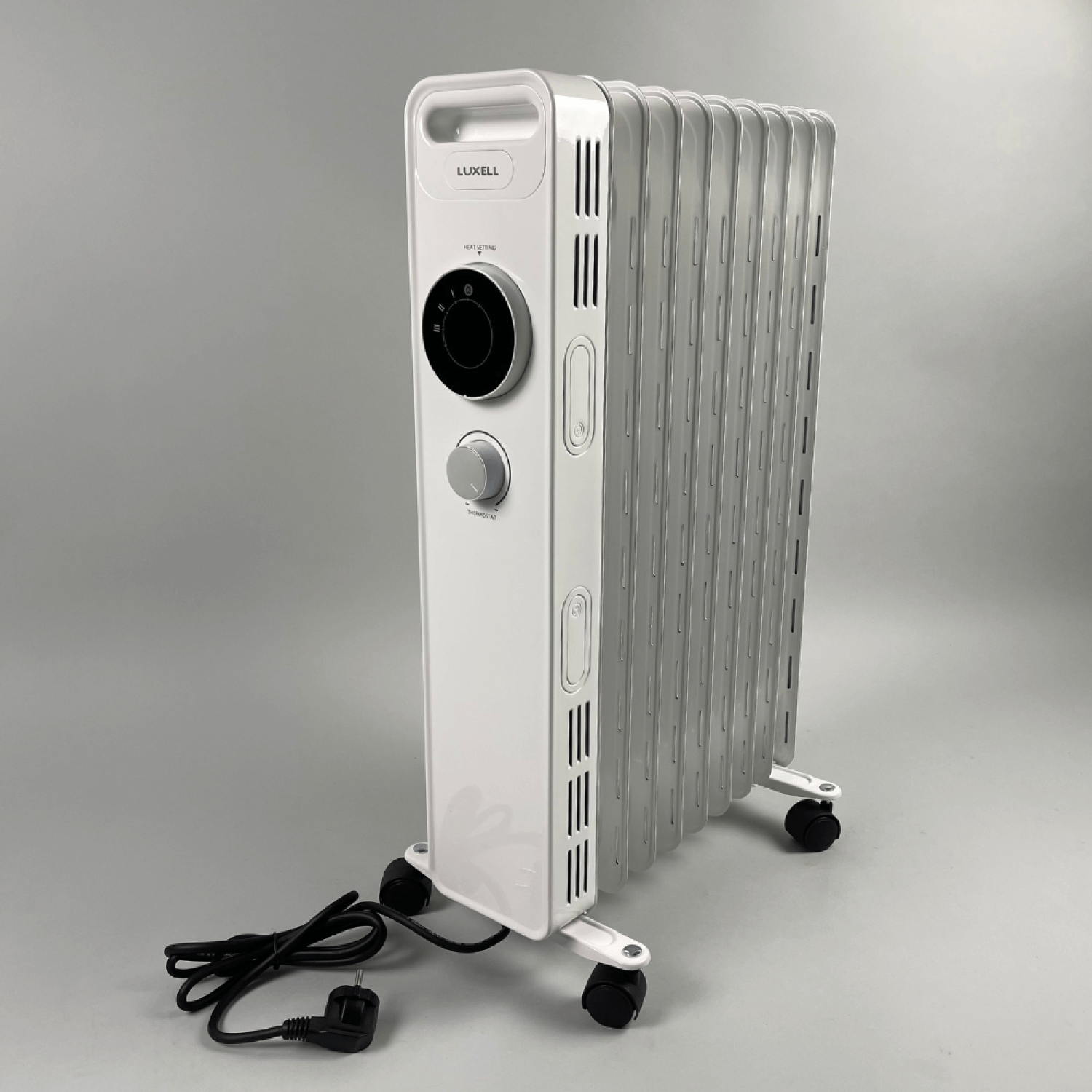 Масляный обогреватель LUXELL by Kumtel LUX-1225s, на 9 секций, White, 2000W, Фото 3