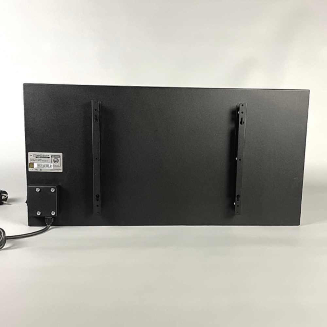 Керамічний інфрачервоний обігрівач (120x60 1100W) ZENHEISSER Max HT-1200 с терморегулятором, чорний матовий, Фото 4