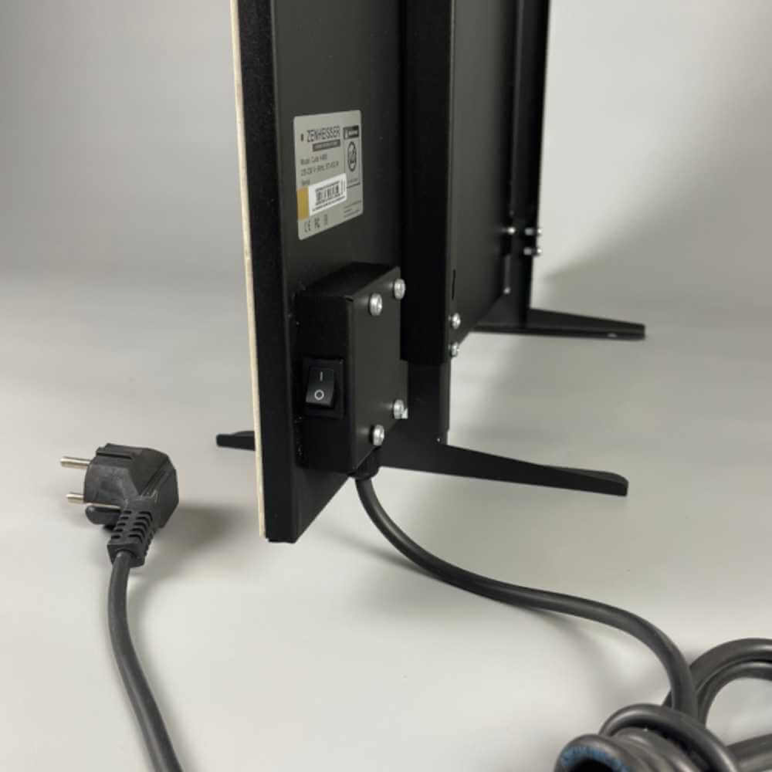 Керамический инфракрасный обогреватель (30x60 300W)  ZENHEISSER Eco H-300 с кнопкой, серый камень, Фото 4