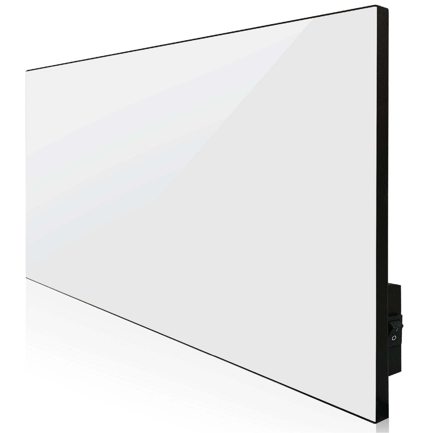 Керамический инфракрасный обогреватель (30x60 300W)  ZENHEISSER Eco H-300 с кнопкой, белый глянец, Фото 1