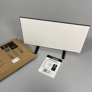 Керамический инфракрасный обогреватель (30x60 400W)  ZENHEISSER Eco HT-300 с терморегулятором, белый глянец