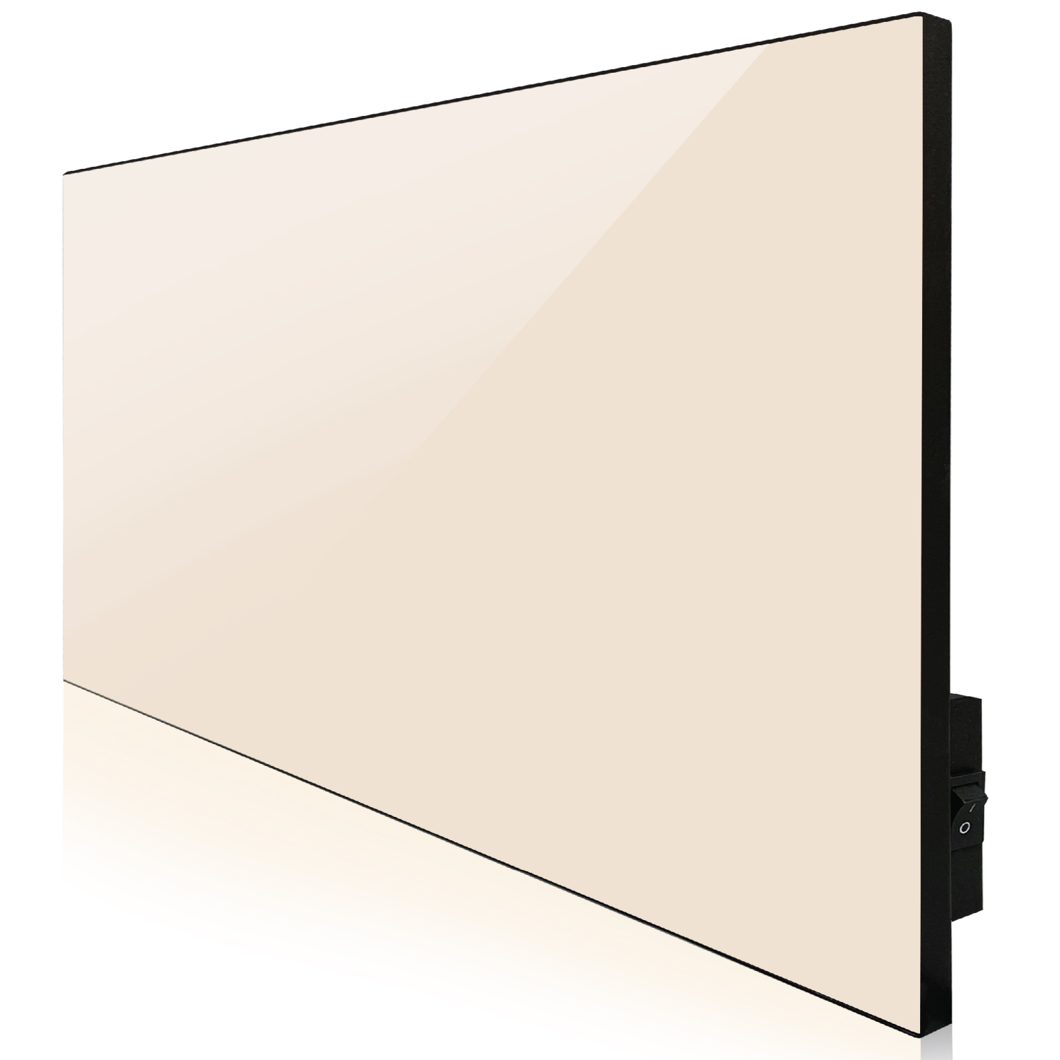 Керамический инфракрасный обогреватель (30x60 300W) ZENHEISSER Eco H-300 с кнопкой, бежевый глянец, Фото 1