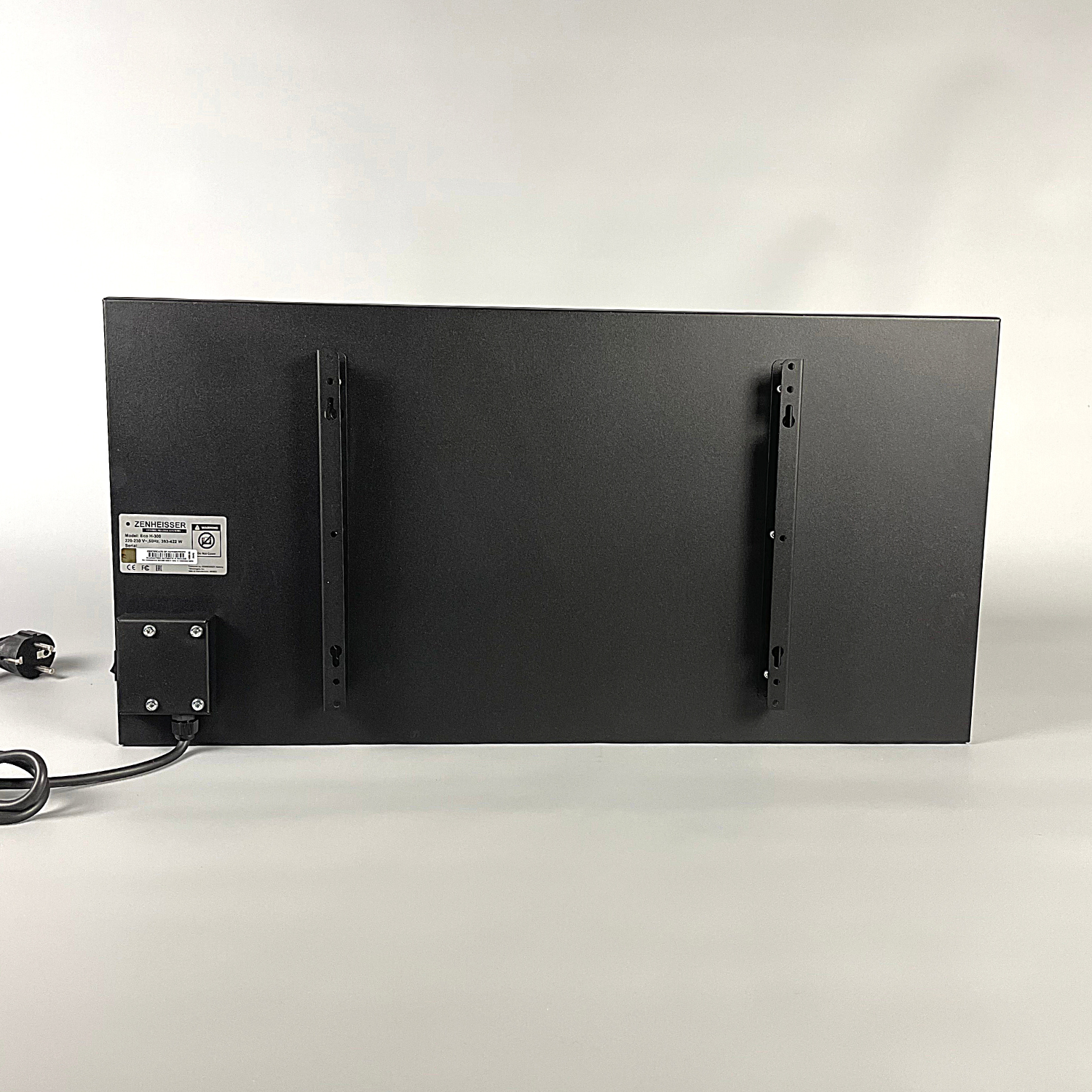 Керамический инфракрасный обогреватель (30x60 300W) ZENHEISSER Eco H-300 с кнопкой, серый камень, Фото 4