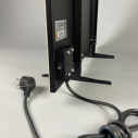 Керамический инфракрасный обогреватель (60x60 500W) ZENHEISSER Cube H-600 с кнопкой, черный глянец, Фото 3