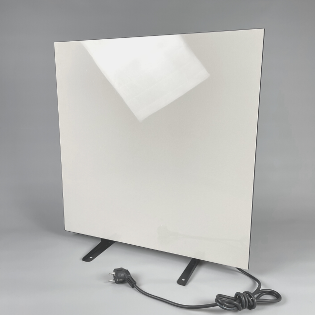 Керамический инфракрасный обогреватель (60x60 500W) ZENHEISSER Cube H-600 с кнопкой, белый глянец, Фото 1