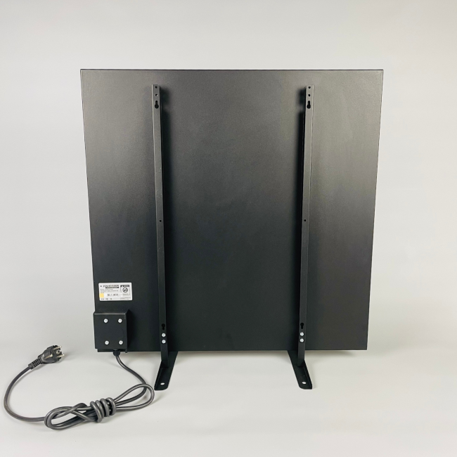 Керамический инфракрасный обогреватель (60x60 500W) ZENHEISSER Cube H-600 с кнопкой, белый глянец, Фото 3
