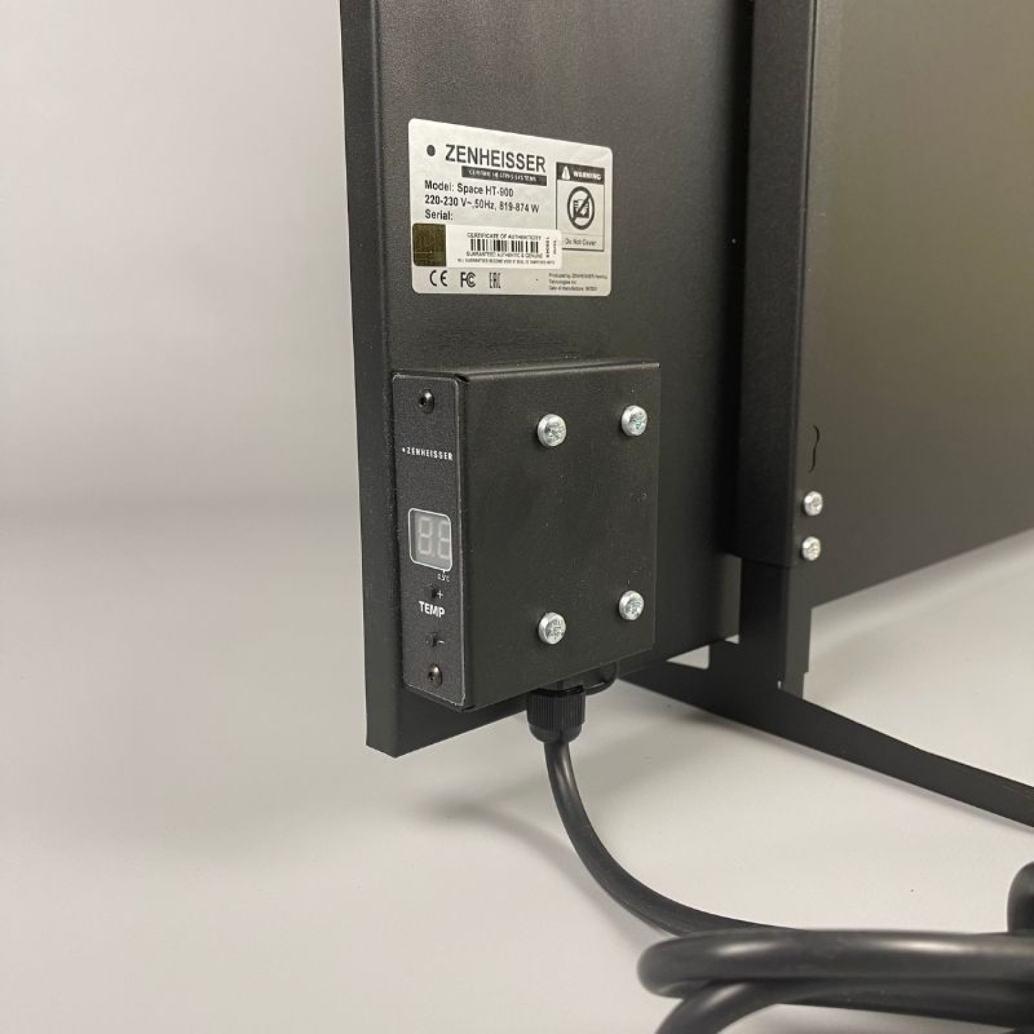 Керамический инфракрасный обогреватель (45x90 800W) ZENHEISSER Space H-900, бежевый камень с терморегулятором, Фото 6
