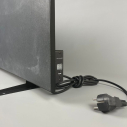 Керамічний інфрачервоний обігрівач (45x90 800W) ZENHEISSER Space HT-900 з терморегулятором, чорний глянець, Фото 4