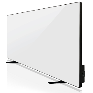 Керамический инфракрасный обогреватель (120x60 1100W) ZENHEISSER Max H-1200 с кнопкой, белый глянец