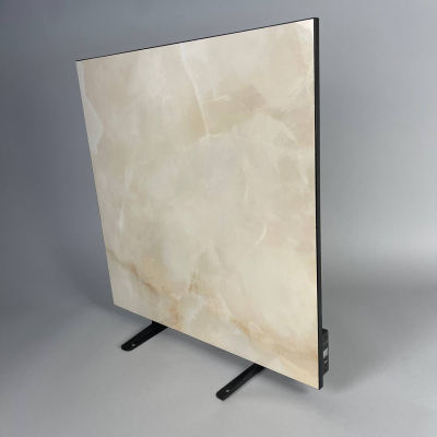Керамический инфракрасный обогреватель (60x60 550W) ZENHEISSER Cube HT-650 с терморегулятором, бежевый глянец