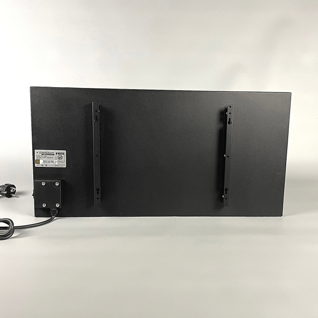 Керамический инфракрасный обогреватель (30x60 300W)  ZENHEISSER Eco H-300 с кнопкой, черный глянец, Фото 6