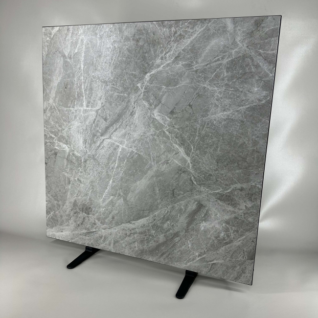Керамический инфракрасный обогреватель (60x60 500W) ZENHEISSER Cube H-600 с кнопкой, серый камень, Фото 1