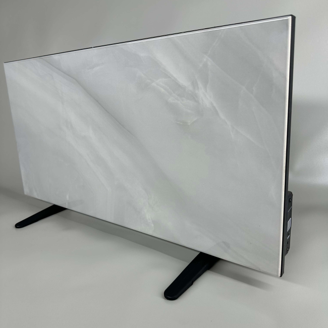 Керамический инфракрасный обогреватель (30x60 300W) ZENHEISSER Eco H-300 с кнопкой, серый мрамор, Фото 2