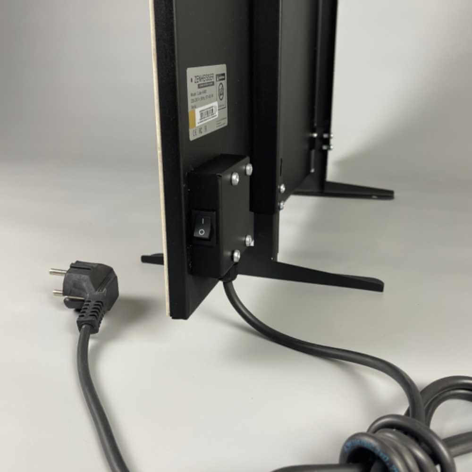 Керамический инфракрасный обогреватель (30x60 300W) ZENHEISSER Eco H-300 с кнопкой, белый мрамор, Фото 2