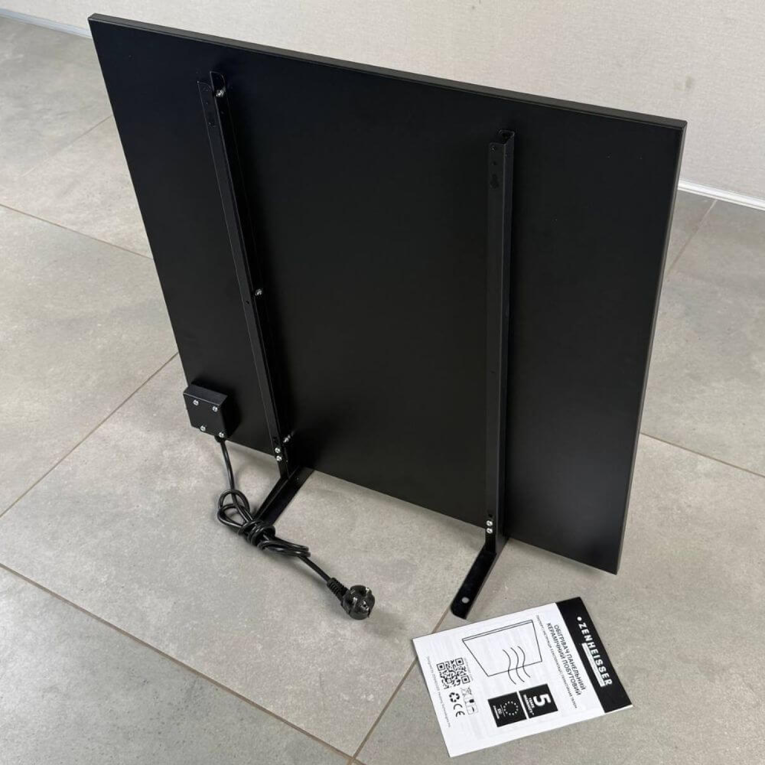 Керамический инфракрасный обогреватель ZENHEISSER Cube H-600 500–550 Вт 60×60 см графит, Фото 6