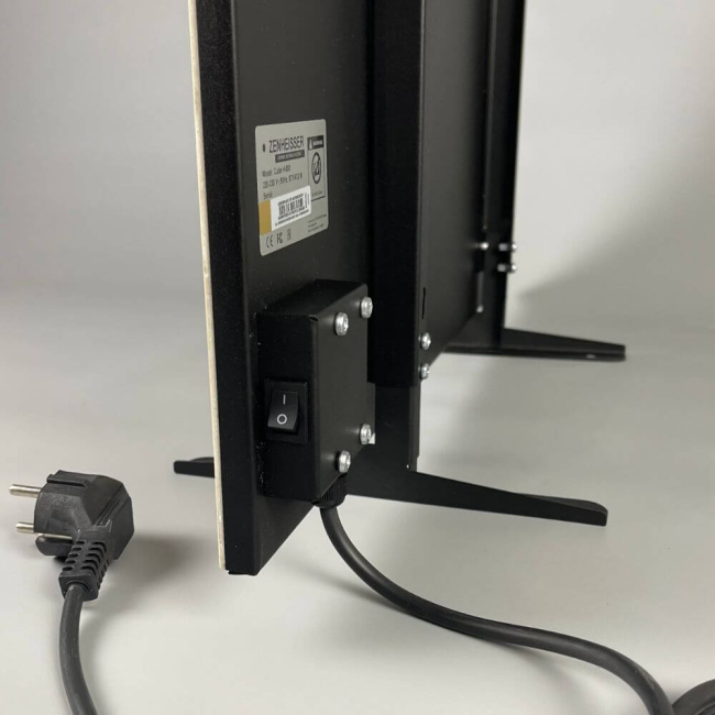 Керамічний інфрачервоний обігрівач ZENHEISSER Cube H-600 500–550 Вт 60×60 см графіт, Фото 2