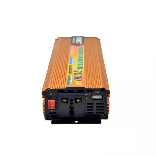Инвертор преобразователь напряжения Power Inverter 12-220V, 2000W, Фото 3