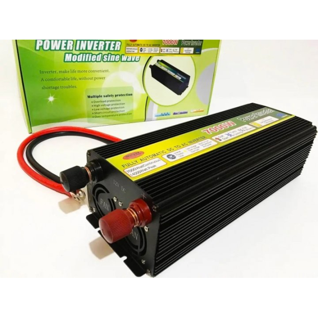 Инвертор преобразователь напряжения Power Inverter 12-220V, 7000W, Фото 2