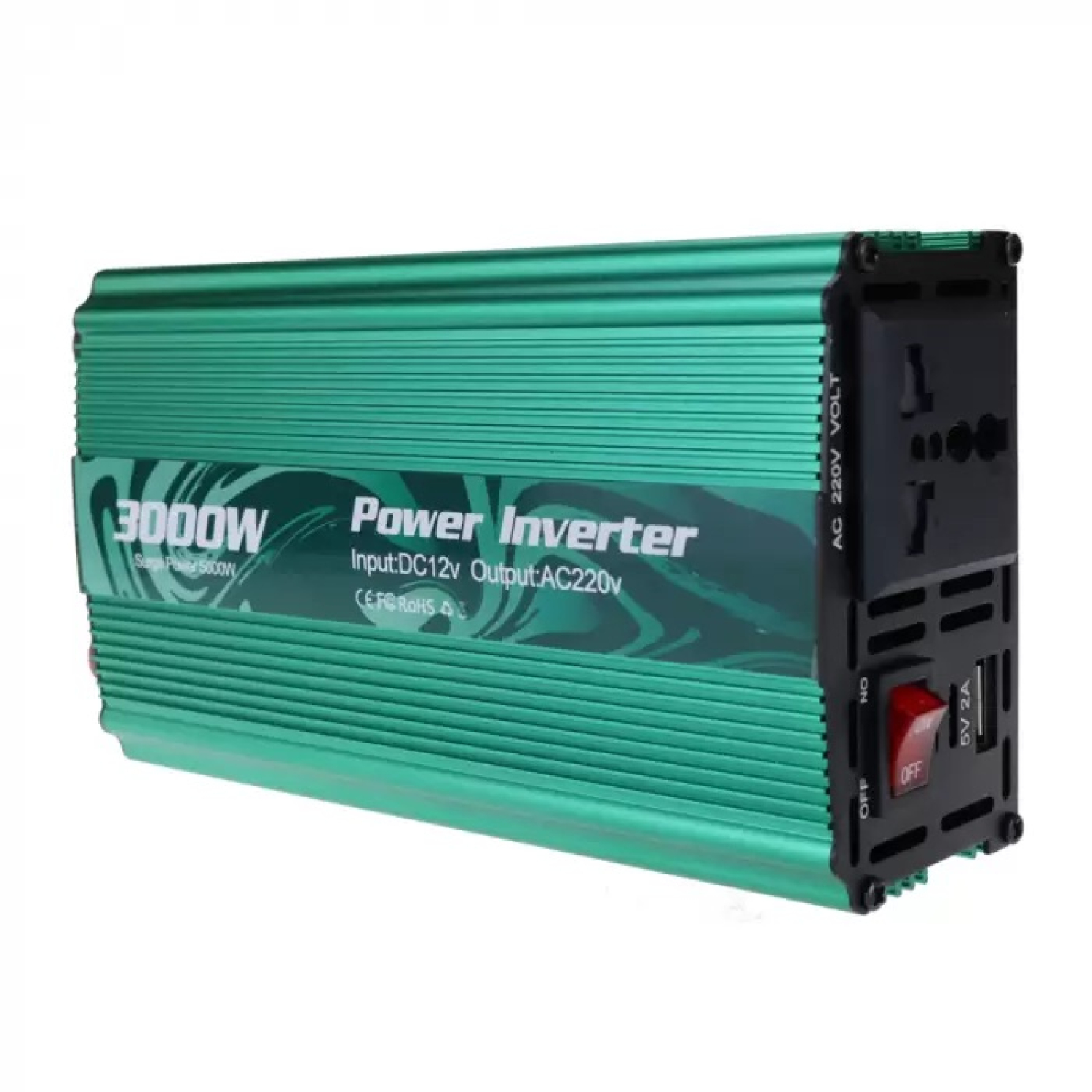 Инвертор преобразователь напряжения Power Inverter 12-220V, 3000W, Фото 1