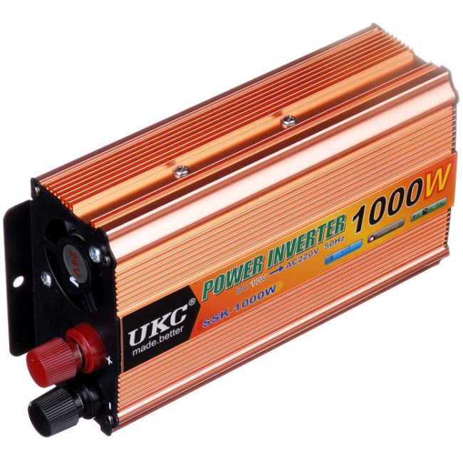 Инвертор преобразователь напряжения UKC 12-220V, 1000W, Фото 1