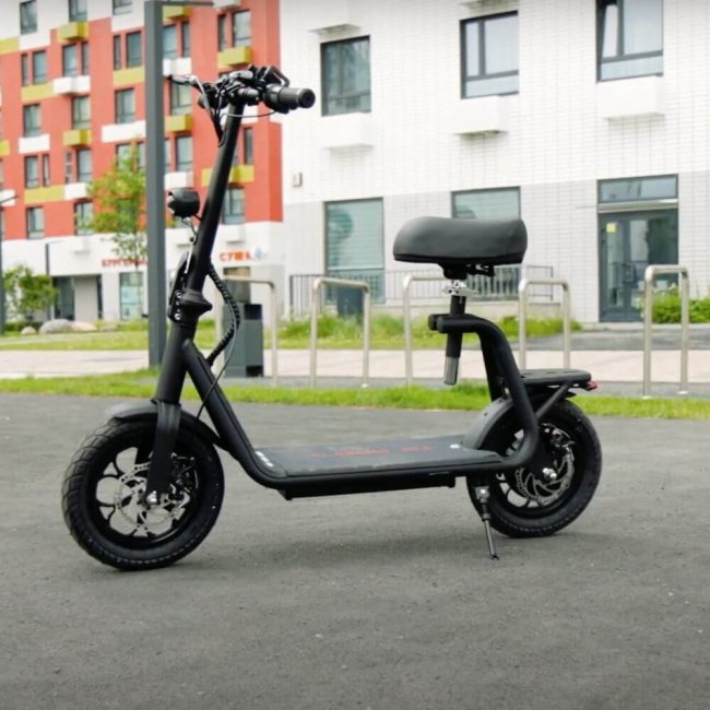 Електросамокат KUGOO C1 з сидінням та кошиком, Фото 1