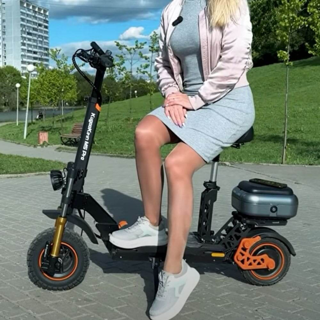 Електросамокат Kugoo Kirin M5 Pro з сидінням і багажником, Фото 6