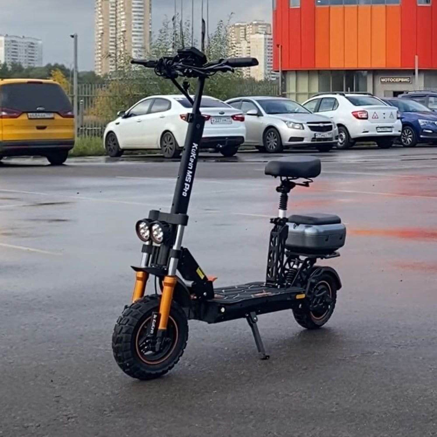 Электросамокат Kugoo Kirin M5 Pro с сидением и багажником , Фото 4
