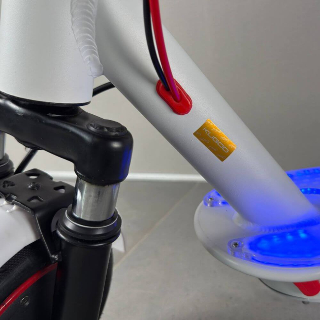 Електросамокат KUGOO PRO 5 LED Max 2026 White 600W 13Ah Білий з LED-підсвіткою, Фото 10