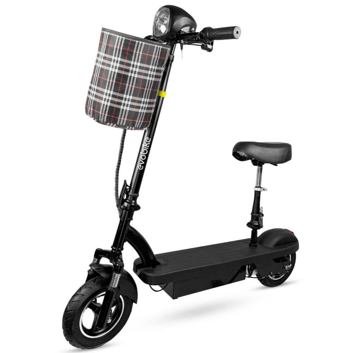Электросамокат EVOBIKE Reno S10 с сиденьем и корзиной , Фото 1