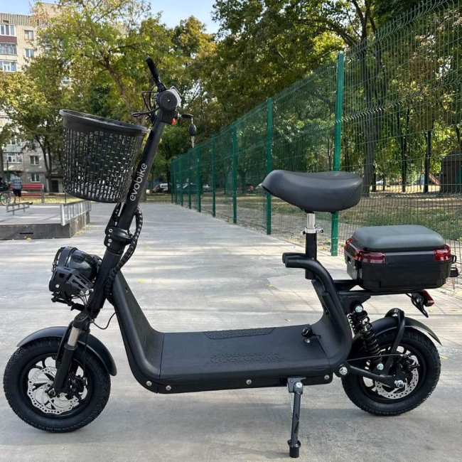Електросамокат EVOBIKE Zen U12 15Ah 800W Чорний Black, Фото 8