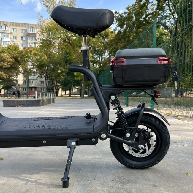 Електросамокат EVOBIKE Zen U12 15Ah 800W Чорний Black, Фото 4
