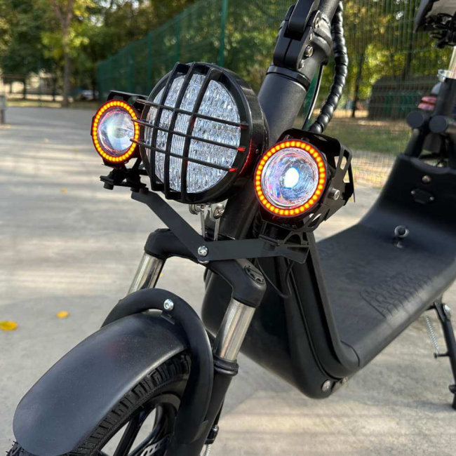 Електросамокат EVOBIKE Zen U12 15Ah 800W Чорний Black, Фото 3