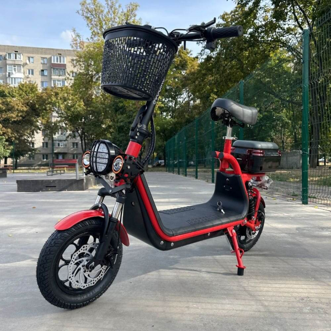 Электросамокат EVOBIKE Zen U12 15Ah 800W Красный, Фото 9