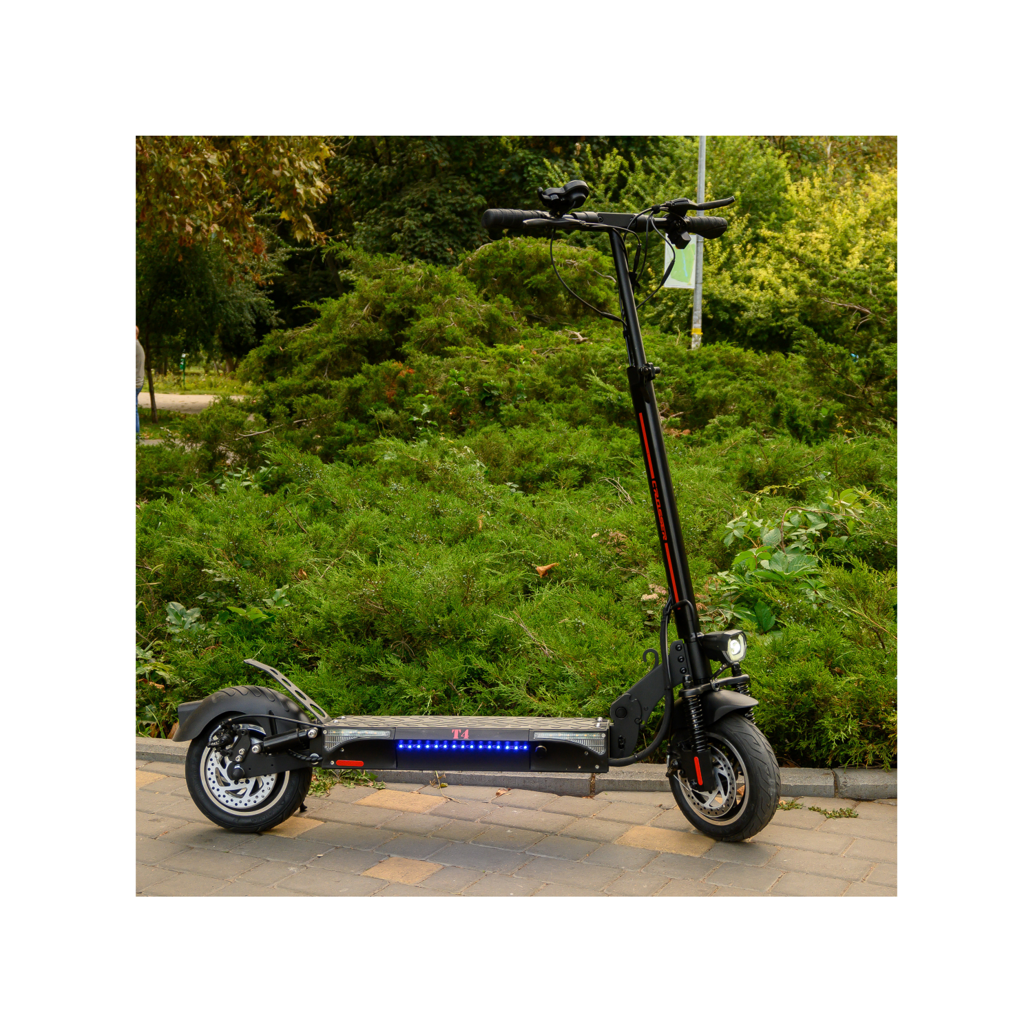 Электросамокат с сиденьем Crosser T4 Черный, Фото 4