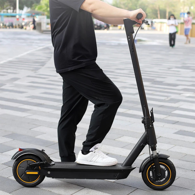 Електросамокат KUGOO G30 PRO Max 500W 16Ah сірий, з переднім амортизатором та посиленим акумулятором (до 25 км/год), Фото 4