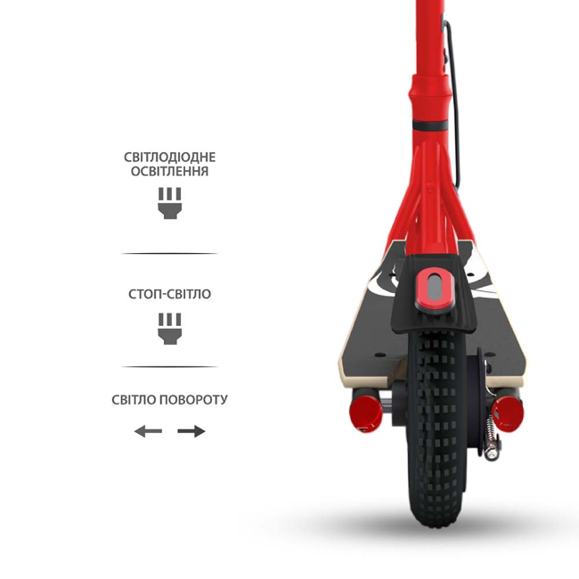 Електросамокат GIANT Wings PRO 2 9.25" 500W 36V 13AH Червоний NEW (до 25 км/год), Фото 3