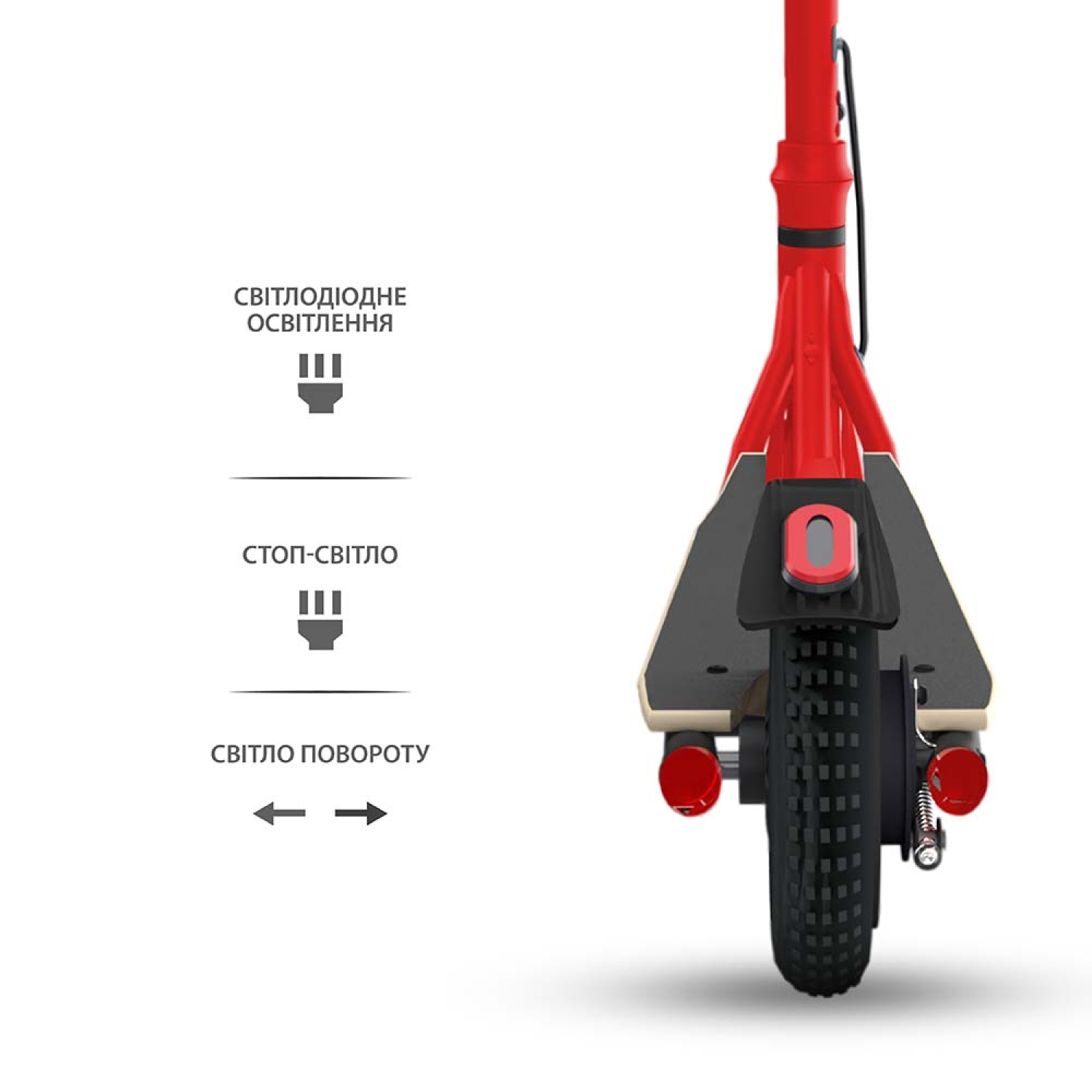 Электросамокат GIANT U9 PRO 13Ah 9.25", красный NEW (модель 2023 года, с усиленным аккумулятором) , Фото 5